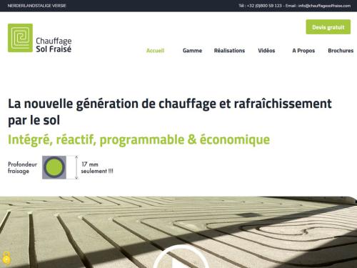 Chauffage Sol Frais&eacute;